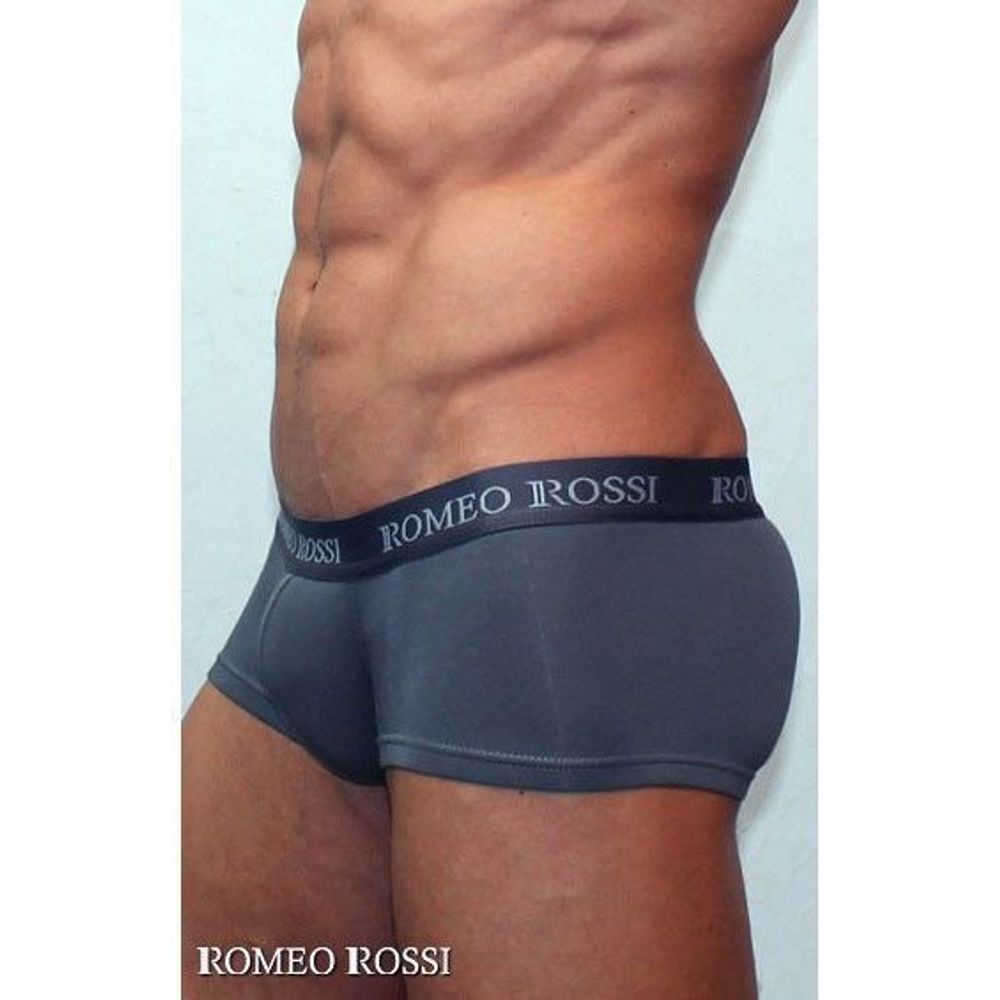 Мужские трусы хипсы темно-серые Romeo Rossi Comfort Boxer Brief RR5001-04