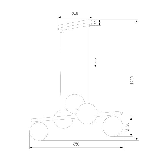 4549 / подвесной светильник / Estera Gold