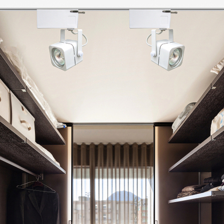 Трековый светильник однофазный ЭРА TR10-GU10 WH под лампу GU10 белый