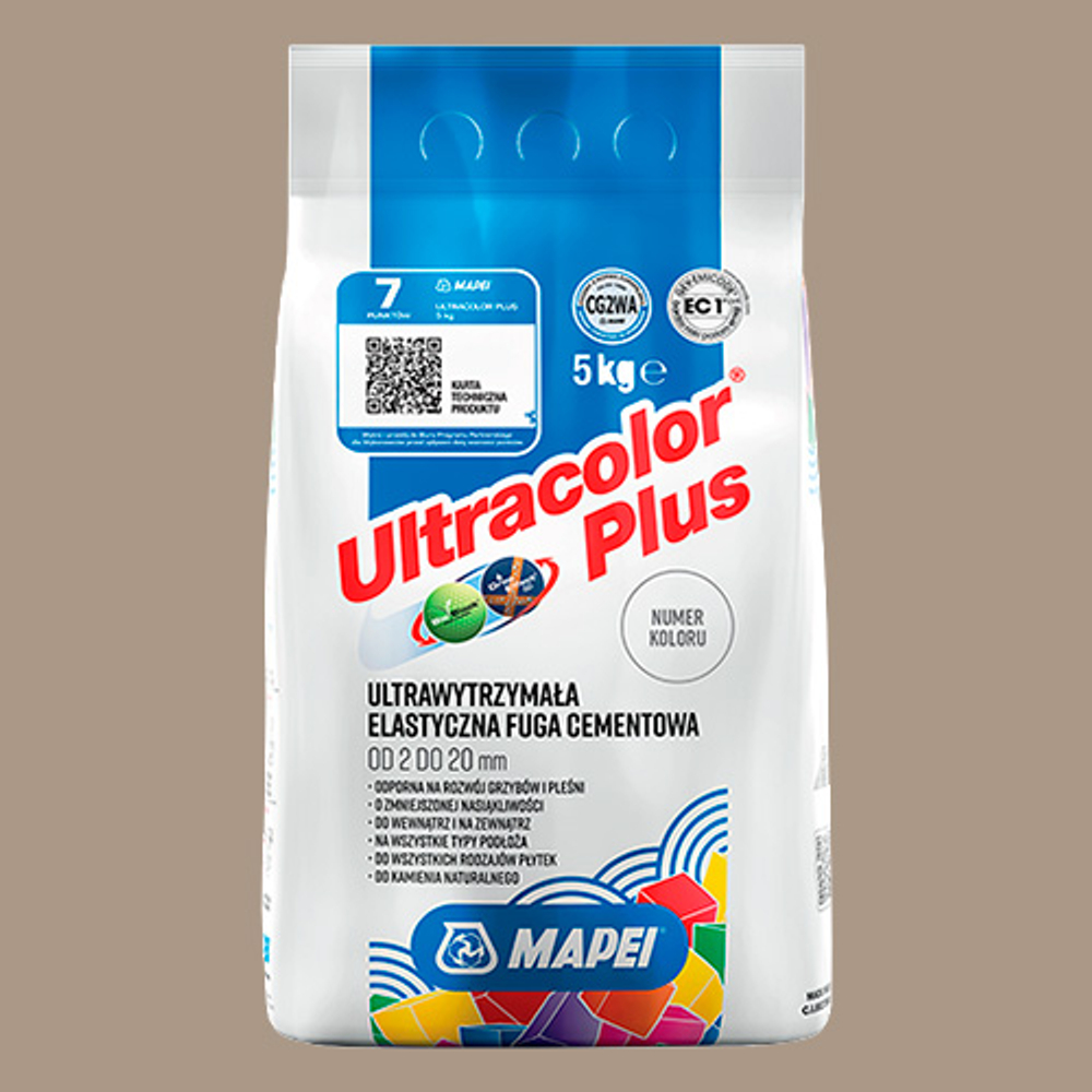 Затирка швов цементная Mapei Ultracolor Plus №133 Песочный 5кг