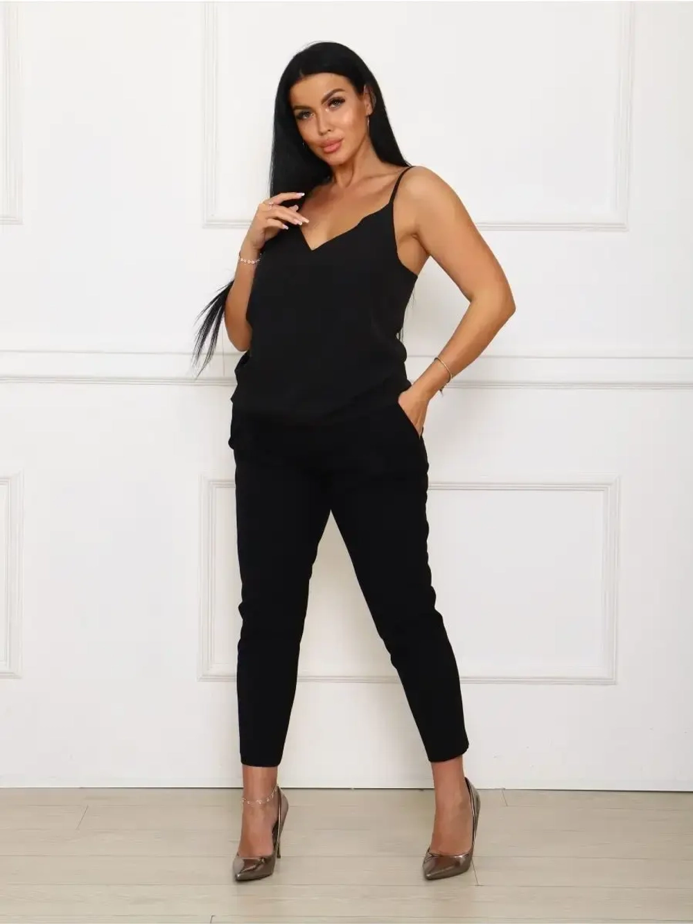 Топ под пиджак в бельевом стиле