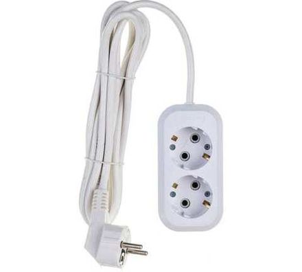 Удлинитель "UNIVersal" Е-302 ПВС 3*1 2гн. с/з 3м (еврослот)