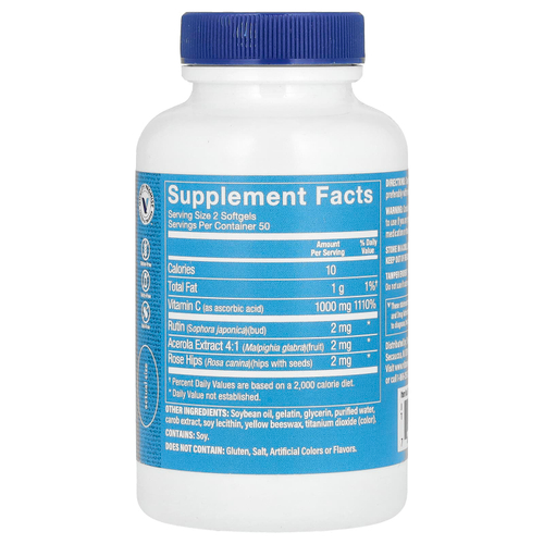 The Vitamin Shoppe, витамин C, 100 мягких таблеток