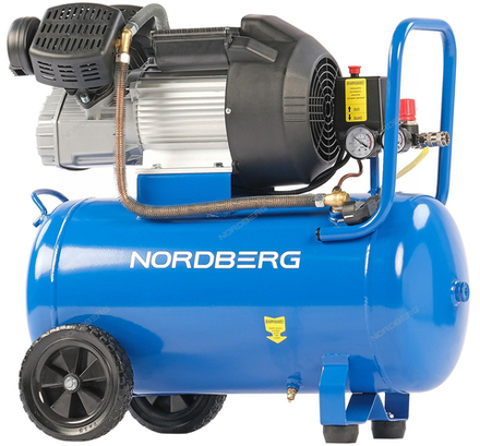 Компрессор поршневой V-образный 220В, ресив. 50л, 360л/мин NORDBERG NCE50/360V