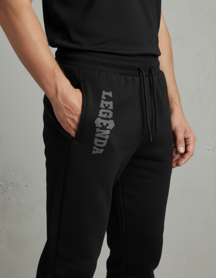 Костюм спортивный с начесом мужской LEGENDA Варяг черный