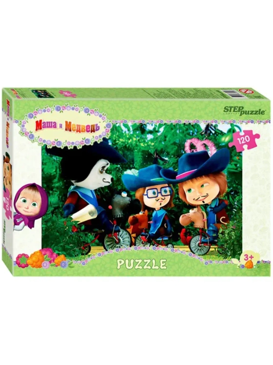 Пазл для детей 4 5 6 7 лет Маша и Медведь 2 104 элемента