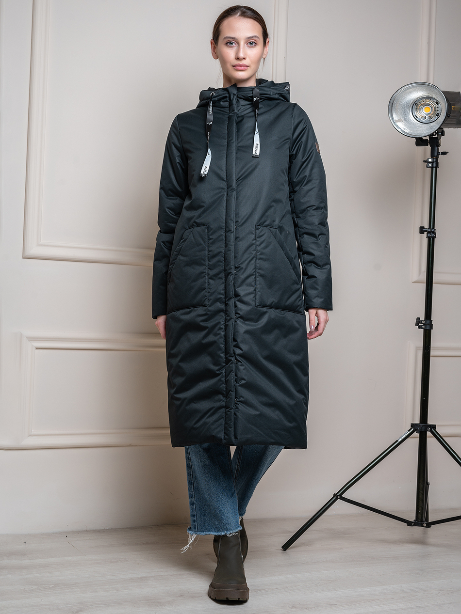 Пальто женское "Кэнди" черный