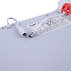 ULP-3030-18W-NW EFFECTIVE WHITE Светильник светодиодный потолочный встраиваемый. Белый свет 4000K. Корпус белый. В комплекте с и-п. ТМ Uniel.