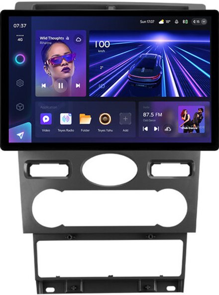 Магнитола для Ford Mondeo 3 2000-2006 (климат) - Teyes CC3-2K монитор 13", QLED+2K, Android 10, ТОП процессор, 4G SIM-слот, CarPlay