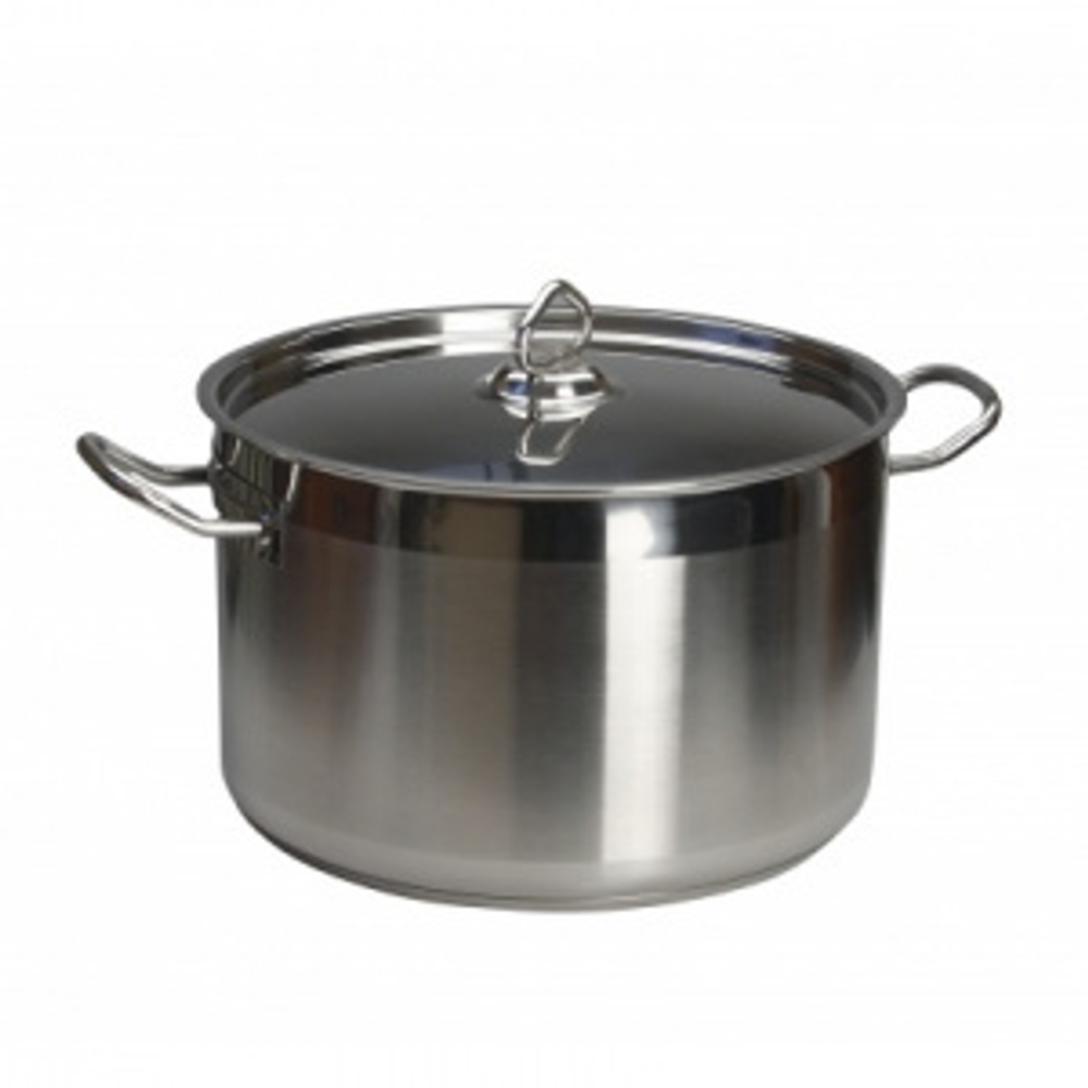 КАСТРЮЛЯ 5л нерж.тройное дно d=235 h=130, ИНДУКЦИЯ, LUXSTAHL