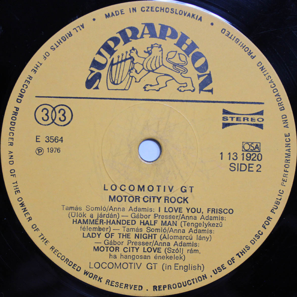 Locomotiv GT / Motor City Rock (LP)