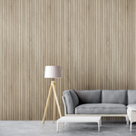 Панель Стеновая Реечная МДФ Stella Beats Standart Дуб Сонома 2700x119x16 (4шт.упак.)