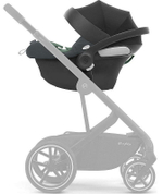 Коляска Cybex Balios S Lux TPE complete Aton B2 Steel Grey Base One 4 в 1 Seashell Beige с дождевиками