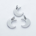 Подвеска Месяц, цвет серебро, размер 7*9 мм, цена за 1 шт