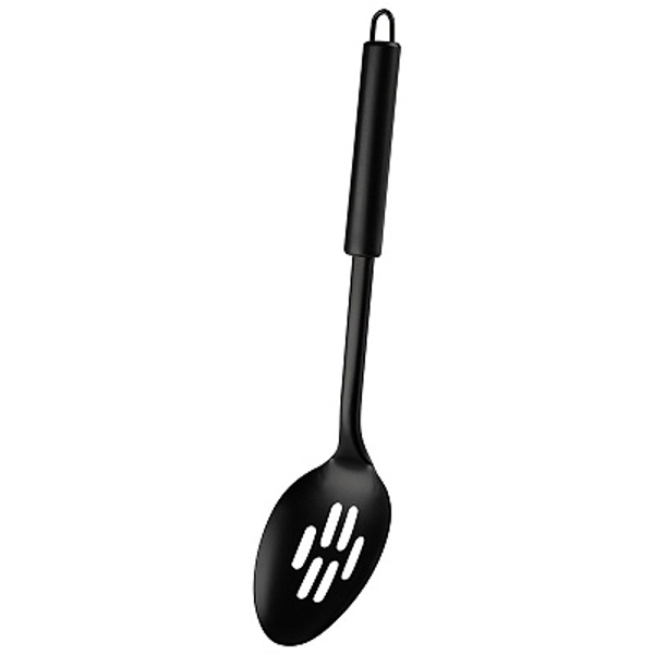 Ложка с отверстиями Mallony  CLASSICO NERO нержавеюшая сталь, рабочая часть non-stick