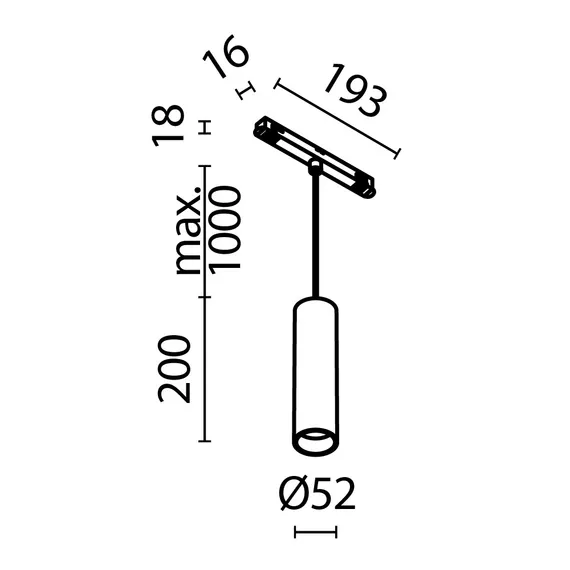 Трековый светильник Фокус / Focus Led Exility 3000K 12Вт 36° Technical tr041-2-12w3k-bbs