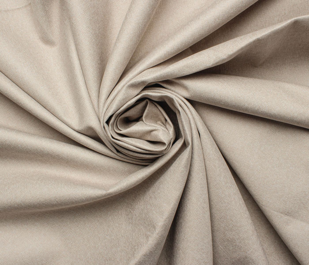 Штора блэкаут Рогожка (бежевый)