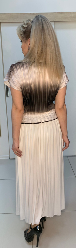 Блузка-жатка с переходом цвета