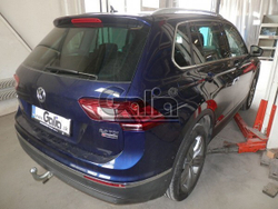 Фаркоп оцинкованный Galia V069A для Volkswagen Tiguan 2007-2016, 2016-, Audi Q3 2011-2018(паспорт и сертификат в комплекте)(без электрики)