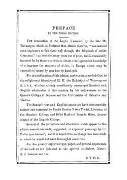 The Laghu Kaumudi. A Sanskrit Grammar, with an English Version, Commentary, and References | Varadarja