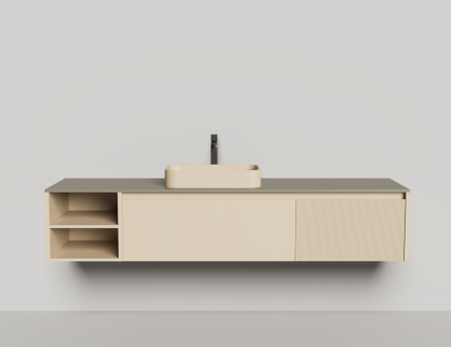 Подвесная тумба Domino 2000, эмаль, с открытой полкой