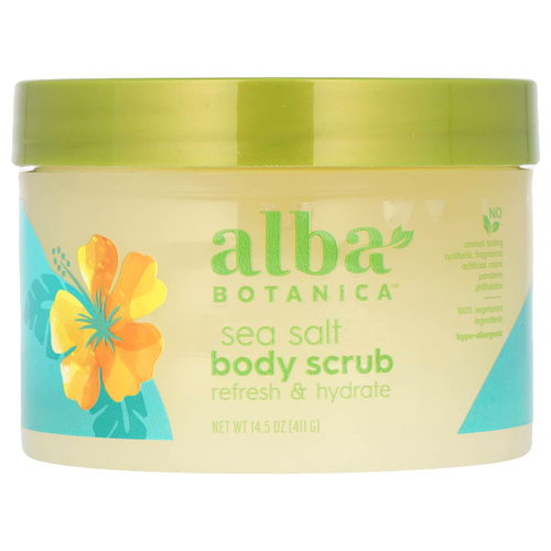 Alba Botanica, скраб для тела с морской солью, 411 г (14,5 унции)