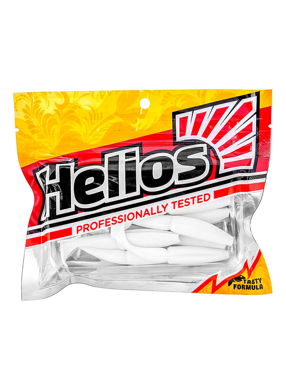 Виброхвост несъедобный Helios Guru 5,0"/12,7 см White RT 15шт. (HS-31/1-003-N-15)