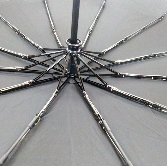 Усиленный Зонт Три Слона Чёрный - Полный автомат 8120