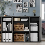 Книжный шкаф  - VIHALS IKEA/ ВИХАЛС ИКЕА,95х37х90 см,  черный