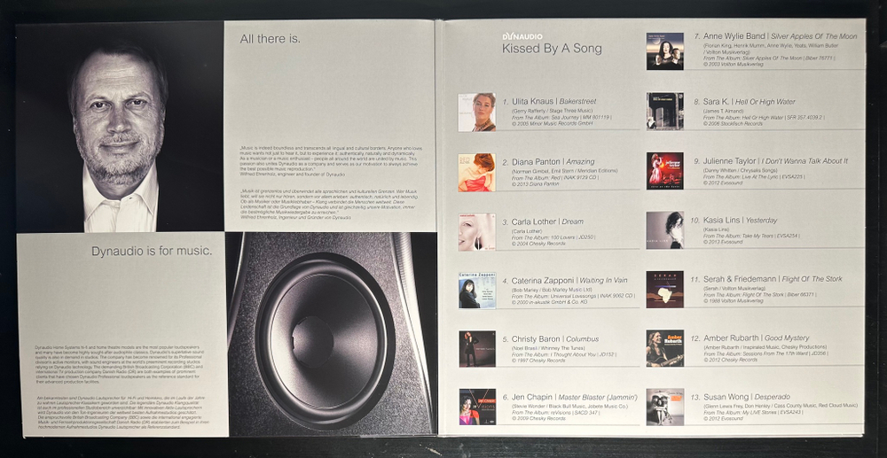 Сборник Dynaudio: Kissed By A Song (Германия 2014г.) 2х12", 45 RPM