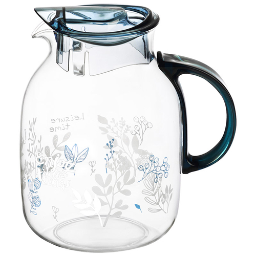 Кувшин Mallony La Caffetteria 2.0л из термостойкого стекла с крышкой