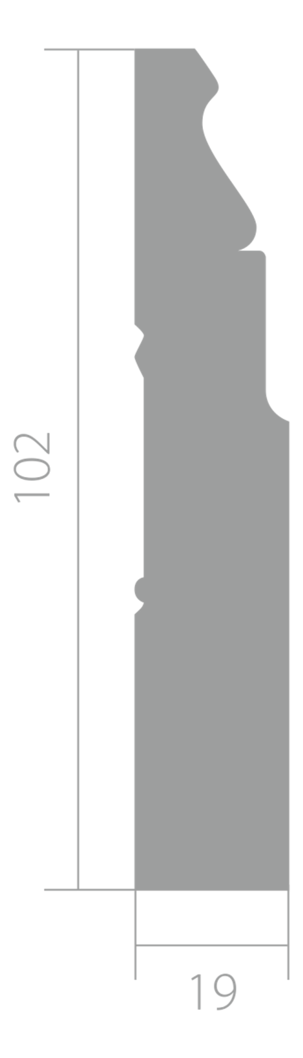 Плинтус Ultrawood арт. Base 5032 i (2000 x 102 x 19 мм.)