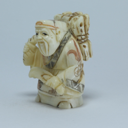 Эксклюзивная нэцкэ Дзюродзин с хворостом и тисаком