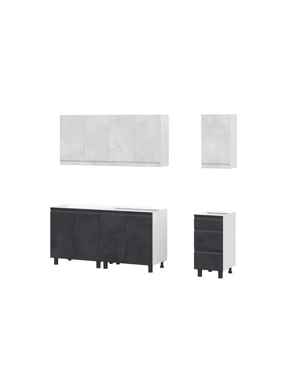 Кухонный гарнитур 200 модульный без столешницы