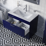 Тумба напольная IDDIS Oxford, 80 см, синий, OXF80N0i95