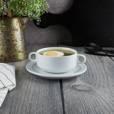 Бульонная пара 350 мл d 11 см h5,5 см белая   Stackable P.L. Proff Cuisine [6]