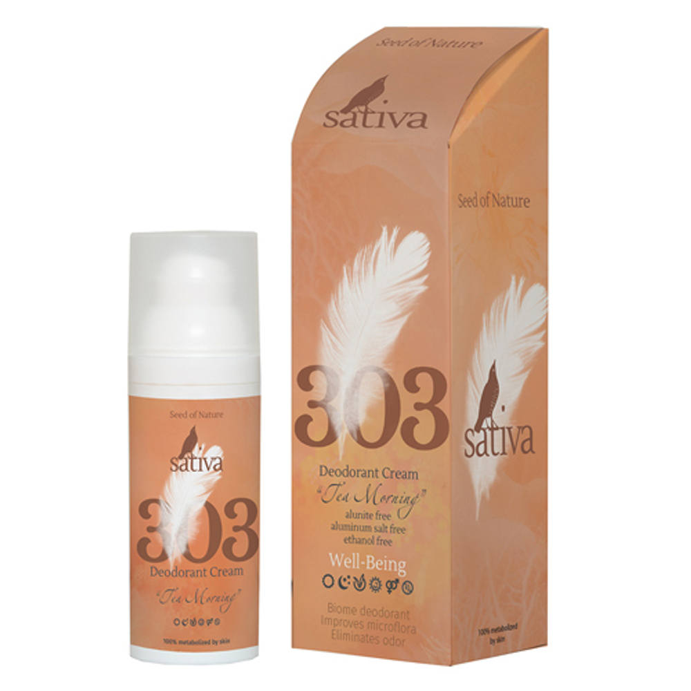 Крем-дезодорант Чайное утро №303 | Sativa