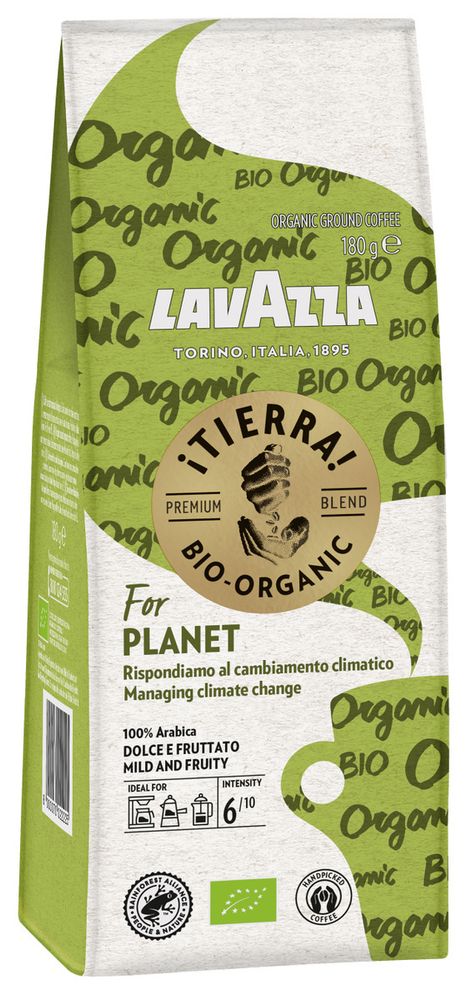 Кофе молотый Lavazza Tierra Bio-Organic For Planet, 180 г, 2 шт