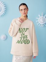 СВИТШОТ NOT IN THE MOOD PASTEL BEIGE