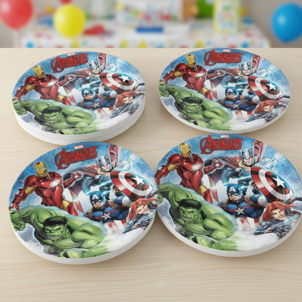 Тарелки бумажные «Мстители», 23 см, 6 шт