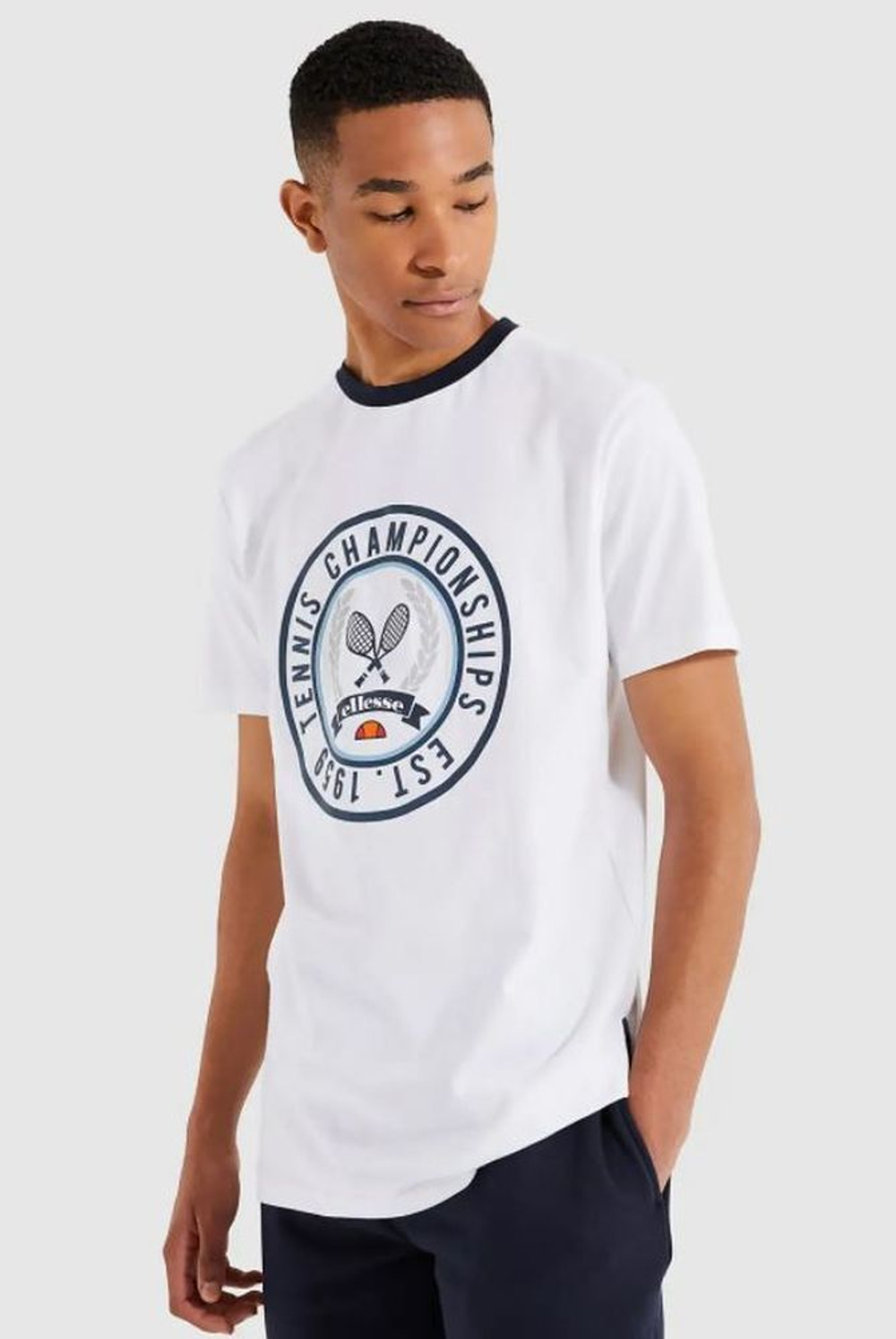 Мужская теннисная футболка Ellesse Segna Tee - небесный