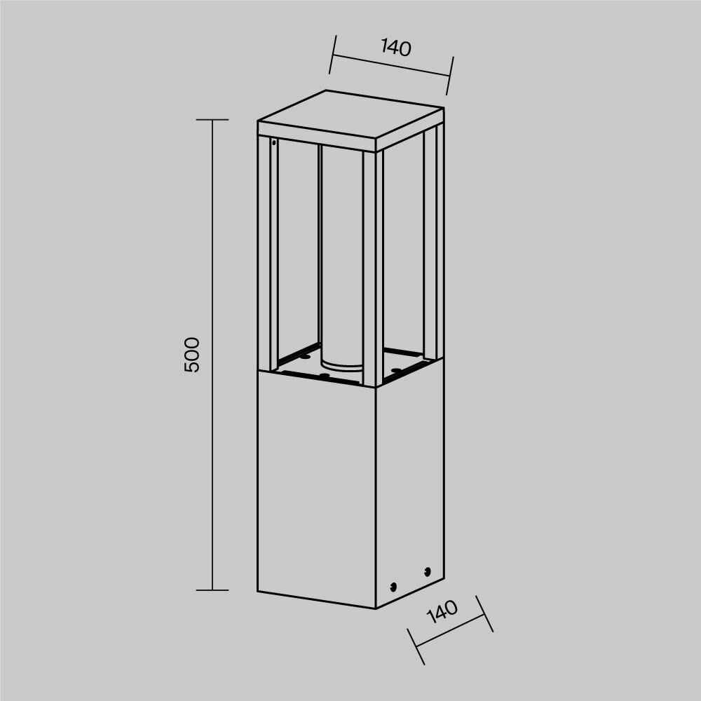 Уличный ландшафтный светодиодный светильник Maytoni Expo O480FL-L12B3K