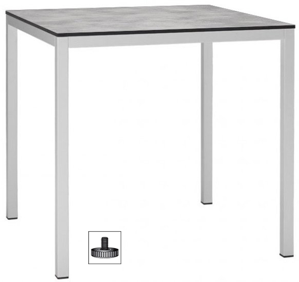 Стол ламинированный обеденный Scab Design Mirto, белый, цементный