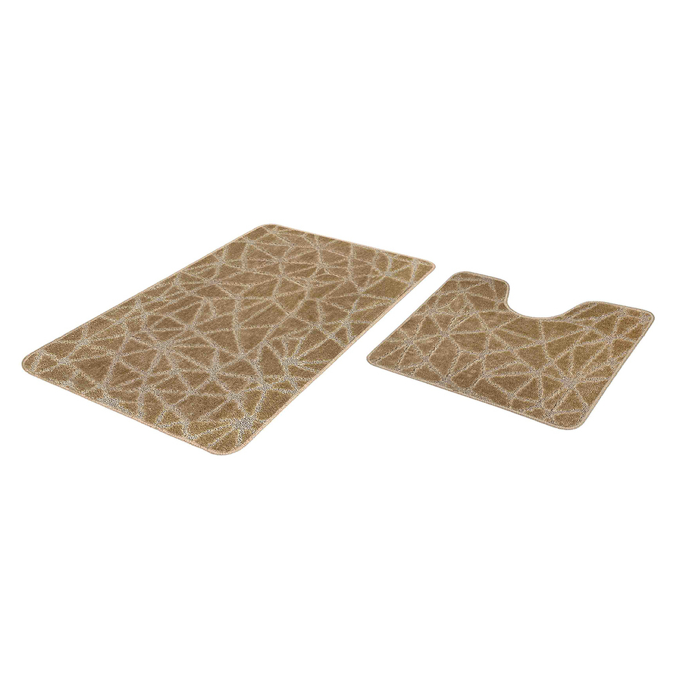 Набор ковриков д/ванной Shahintex PP 60*100+60*50 кофе с молоком (01)