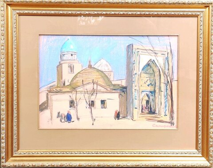 Картина Цветковой В.П. "Самарканд" бумага/карандаш 65х50