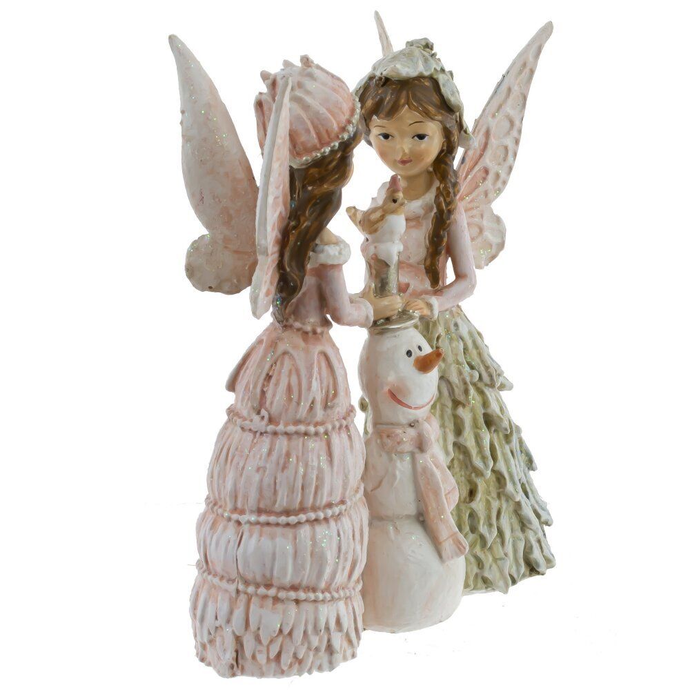 GAEM Фигурка декоративная "Феи и снеговик", L7,5 W3 H10 см