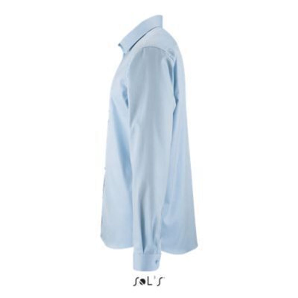 Мужская рубашка Brody Men, материалы: 82% хлопок, 18% полиэстер, размер XXL, цвет голубой