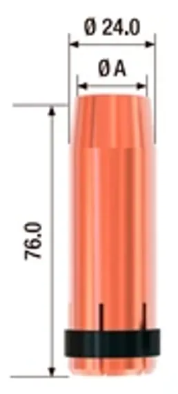 Сопло газовое Fubag Ø14, арт. FB500.N.14.0, 5 шт