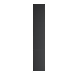 M90CHR0306BM GEM, шкаф-колонна, подвесной, правый, 30 см, двери, push-to-open, цвет: черный матовый