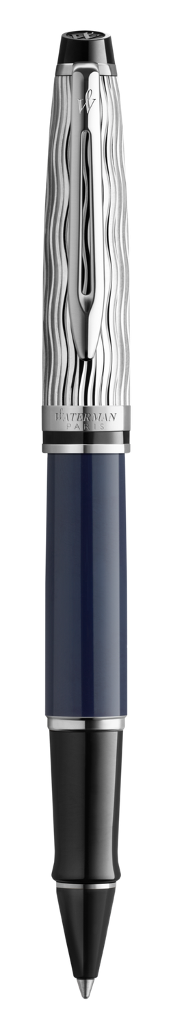 Ручка-роллер Waterman Expert22 SE deluxe Blue CT, цвет: Black, в подарочной упаковке